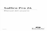 Saffire Pro 24 Manual Spanish