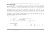 Unidad v - Ecuaciones Constitutivas