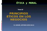 Tema 13 Principios Eticos en Negocios