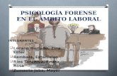 PSICOLOGÍA FORENSE EN EL ÁMBITO LABORAL