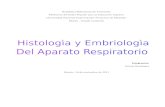 Histologia y Embriologia Del Aparato Respiratorio