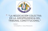 La Negociacion Colectiva en La Jurisprudencia Del Tc