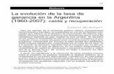 Michelena, Gabriel – La evolución de la tasa de ganancia en Argentina 1960-2007. Caída y recuperación