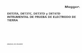 MANUAL DE USUARIO DET3TA, DET3TC, DET3TD y DET4TD INTRUMENTAL DE PRUEBA DE ELECTRODO DE TIERRA