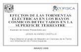 Efectos de las Tormentas Eléctricas en los Rayos Cósmicos Detectados en la Superficie Terrestre