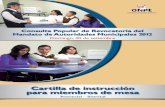 CPR 2012 Cartilla de instrucción para miembros de mesa - Provincial / Distrital