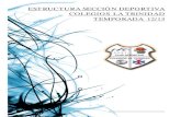 Estructura Sección Deportiva Colegios La Trinidad 2012-2013