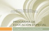 Divulgacion Programa de Educación Especial