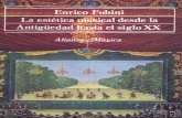 Fubini Enrico - La estética musical desde la antigüedad hasta el siglo XX