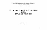 Etica Profesional Del Magisterio