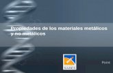 Propiedades de los materiales metálicos y no metálicos. Javier Sánchez