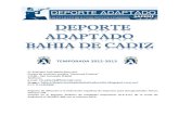 Memoria 2012-2013 DEPORTE ADAPTADO BAHIA DE CADIZ