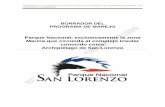 Borrador del Programa de Manejo Parque Nacional Archipíélago de San Lorenzo
