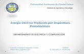 Energía Eléctrica Producida por Dispositivos Piezoeléctricos