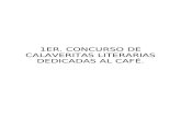 1er. Concurso de Calaveritas Literarias dedicadas al café.
