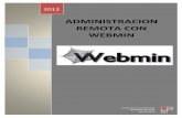 Instalación. configuración y Administración remota con WebMin