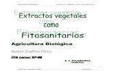 Extractos vegetales como Fitosanitarios