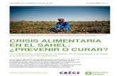 Crisis alimentaria en el Sahel: ¿prevenir o curar?