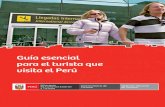 PROMOVIENDO EL TURISMO RESPONSABLE  Guía esencial para el Turismo que vista el Perú