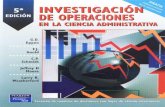 Investigación de Operaciones en la Ciencia Administrativa, 5ta Edición