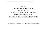 El Embargo En La Legislación Procesal Nicaragüense