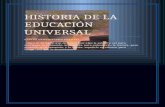 Historia de La Educacion Universal ( Ensayo)