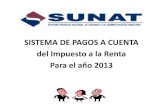 Pagos a Cuenta 2013 -DAOT 2012