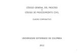 Codigo General Del Proceso y Codigo de Procedimiento Civil Cuadro Comparativo
