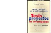 Fidias G Arias - Mitos Y Errores en La Elaboracion de Tesis Y Proyectos de Investigacion