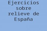 Ejercicios resueltos sobre el relieve español.