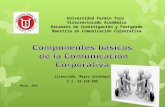 "Componentes Básicos de la Comunicación Corporativa".