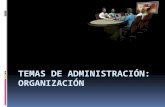 Organización en la administración.