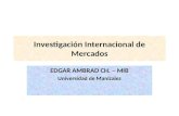 Investigación internacional de mercados
