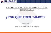 Administración tributaria - Paulino Barragan