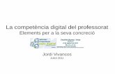 Competencia digital docent. Elements de concreció