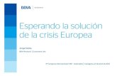 Esperando la solución de la crisis europea