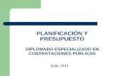 Diapositivas planificacion y presupuesto diplomado en contrataciones publicas