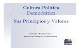 Cultura politica democratica principios valores - Aurora Cubías