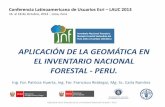 Aplicación de la Geomática en el Inventario Nacional Forestal, Patricia Huerta Sánchez - Ministerio del Ambiente - Ministerio de Agricultura - FAO, Perú