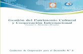 Lorena Monsalve-Gestión del Patrimonio Cultural y Cooperación Internacional