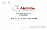 1.- Energía Renovable, Reunión Regional Sinaloa 2013