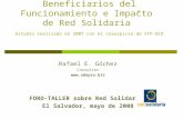 Percepción de las/os Beneficiarios del Funcionamiento e Impacto de Red Solidaria