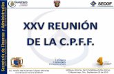 Asuntos Generales de la XXV Reunión de la C.P.F.F.