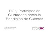 TIC y Participación Ciudadana para la Rendición de Cuentas