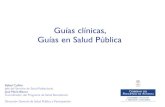 Guias en Práctica Clínica, Guías en Salud Pública