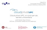 Cloud Privat UPC, el núvol per als serveis universitaris