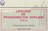 Lenguaje Borland C - Estructuras de Control