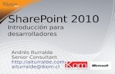 SharePoint 2010 Introducción para Desarrolladores