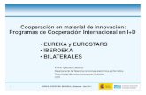 Cooperación en material de innovación: Programas de Cooperación Internacional en I+D (Emilio Iglesias, CDTI)