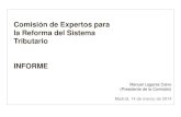 Resumen Informe Lagares. Comisión de Expertos para la Reforma del Sistema Tributario Español